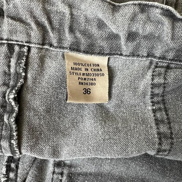 Vintage 80s Weekender Casual Gray Loose Pants Travel Elastic Drawstring Waist - Picture 7 of 14